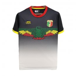 Camiseta Mali 2022 Tailandia Negro y Blanco