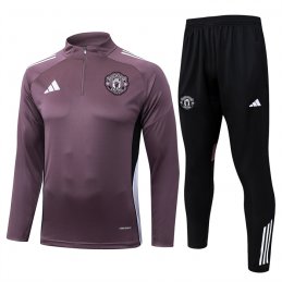 Chandal de Sudadera del Manchester United Nino 25-26 Purpura