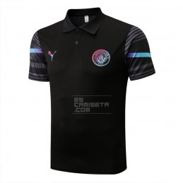 Camiseta Polo del Manchester City 22-23 Negro