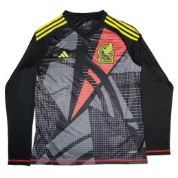 Manga Larga Camiseta Mexico Portero 2024 Negro