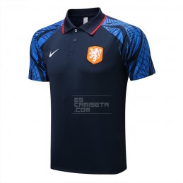 Camiseta Polo del Paises Bajos 22-23 Azul