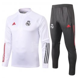 Chandal de Sudadera del Real Madrid Nino 20-21 Blanco