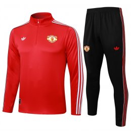 Chandal de Sudadera del Manchester United Nino 25-26 Rojo