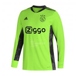 Manga Larga Camiseta Ajax Portero 20-21 Verde
