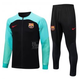Chandal de Chaqueta del Barcelona 2022-23 Negro