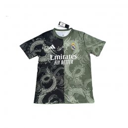 Camiseta Real Madrid Dragon 2025-26 Tailandia Negro Gris