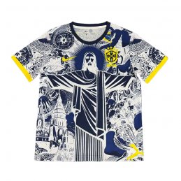 Camiseta Brasil Jesus 25-26 Gris Tailandia