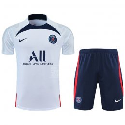 Chandal del Paris Saint-Germain Manga Corta 2022-23 Blanco - Pantalon Corto