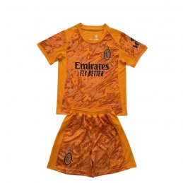Camiseta AC Milan Portero Nino 25-26 Naranja