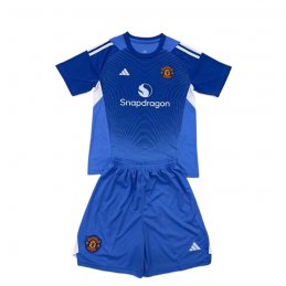 Camiseta Manchester United Portero Nino 25-26 Azul