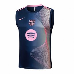 Camiseta de Entrenamiento Barcelona Sin Mangas 25-26 Negro Rosa