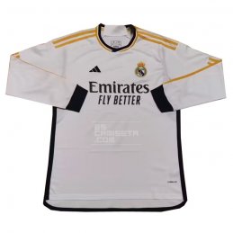 Manga Larga 1ª Equipacion Camiseta Real Madrid 23-24