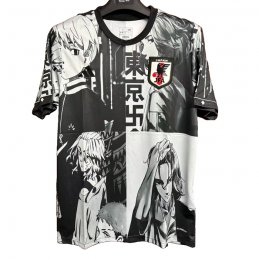 Camiseta Japon Anime 2024-25 Negro y Blanco Tailandia