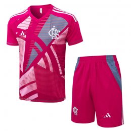 Chandal del Flamengo Manga Corta 25-26 Rosa - Pantalon Corto