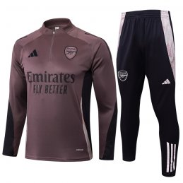 Chandal de Sudadera del Arsenal 24-25 Gris Purpura