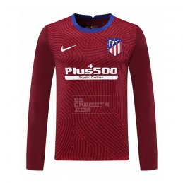 Manga Larga Camiseta Atletico Madrid Portero 20-21 Rojo