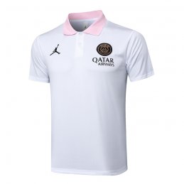 Camiseta Polo del Paris Saint-Germain Jordan 24-25 Blanco