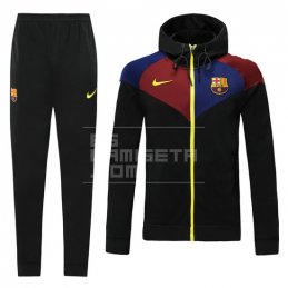 Chandal con Capucha del Barcelona 20/21 Negro