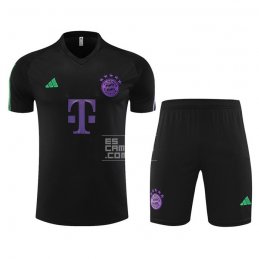 Chandal del Bayern Munich Manga Corta 23-24 Negro - Pantalon Corto