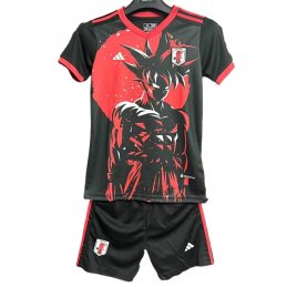 Camiseta Japon Anime Nino 25-26 Negro Rojo