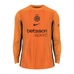 Manga Larga Camiseta Inter Milan Portero 25-26 Naranja