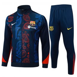 Chandal de Chaqueta del Barcelona Nino 2024-2025 Rojo y Azul