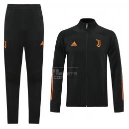 Chandal de Chaqueta del Juventus 20-21 Negro y Naranja