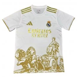 Camiseta Real Madrid Special 24-25 Tailandia Blanco Amarillo