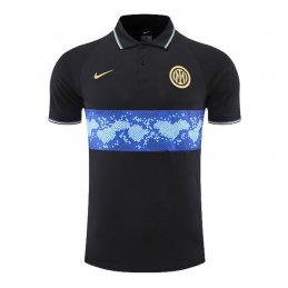 Camiseta Polo del Inter Milan 22-23 Negro y Azul