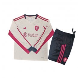 Manga Larga 2ª Equipacion Camiseta Liverpool Nino 25-26