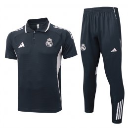 Conjunto Polo del Real Madrid 25-26 Gris Rosa