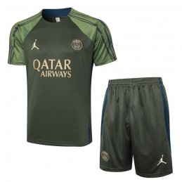 Chandal del Paris Saint-Germain Jordan Manga Corta 24-25 Verde - Pantalon Corto
