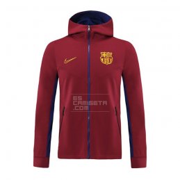 Chaqueta con Capucha del Barcelona 20-21 Rojo