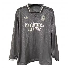 Manga Larga 3ª Equipacion Camiseta Real Madrid 24-25