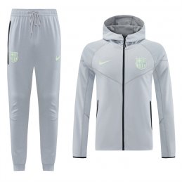 Chandal con Capucha del Barcelona 2025 Gris