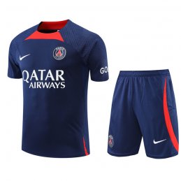 Chandal del Paris Saint-Germain Manga Corta 2022-23 Azul Oscuro - Pantalon Corto
