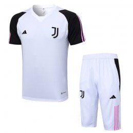 Chandal del Juventus Manga Corta 23-24 Blanco - Pantalon Corto