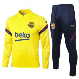 Chandal de Sudadera del Barcelona 20/21 Amarillo