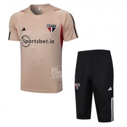 Chandal del Sao Paulo Manga Corta 23-24 Amarillo - Pantalon Corto