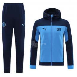 Chandal con Capucha del Manchester City 20-21 Azul