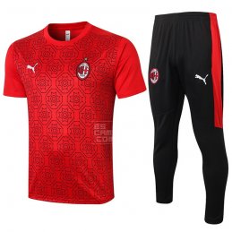 Chandal del AC Milan Manga Corta 20-21 Rojo