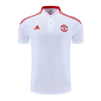 Camiseta Polo del Manchester United 22-23 Blanco