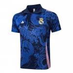 Camiseta Polo del Real Madrid Dragon 24-25 Azul Camiseta Polo del Real Madrid Dragon 24-25 Azul