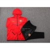 Chandal con Capucha del Barcelona 22-23 Rojo