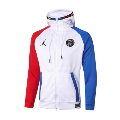 Chaqueta con Capucha del Paris Saint-Germain 2020-21 Blanco