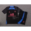 Chandal del Paris Saint-Germain Jordan Manga Corta 22-23 Negro y Azul - Pantalon Corto