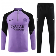 Chandal de Sudadera del Paris Saint-Germain Nino 23-24 Purpura Chandal de Sudadera del Paris Saint-Germain Nino 23-24 Purpura
