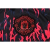 Camiseta Polo del Manchester United 22-23 Negro y Rojo