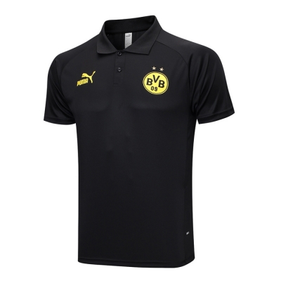 Camiseta Polo del Borussia Dortmund 23-24 Negro