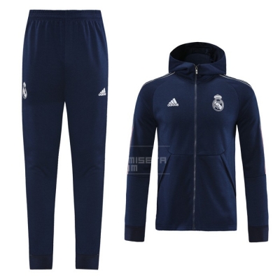 Chandal con Capucha del Real Madrid 20-21 Azul
